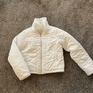 Bright White Winter Puffer Jacket